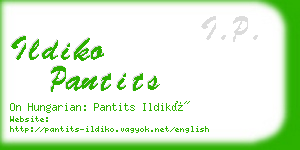 ildiko pantits business card